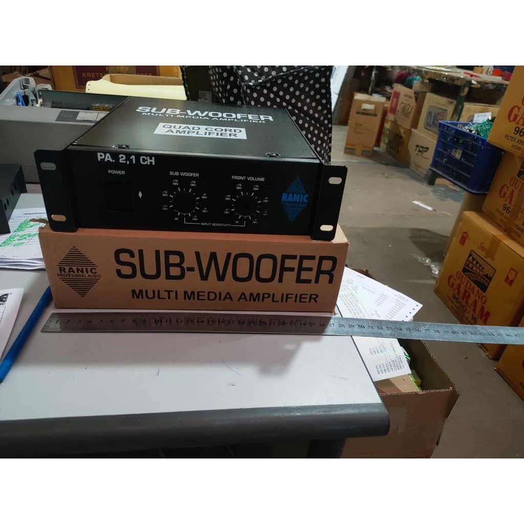 Bok Power Amplifier Subwoofer 2.1 Chanel Tebal Rapi