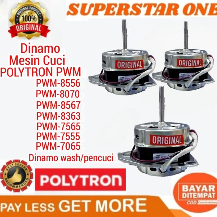 PREMIUM DINAMO MESIN CUCI POLYTRON PWM PWM-8556/PWM-8070/PWM-8567 DINAMO WASH