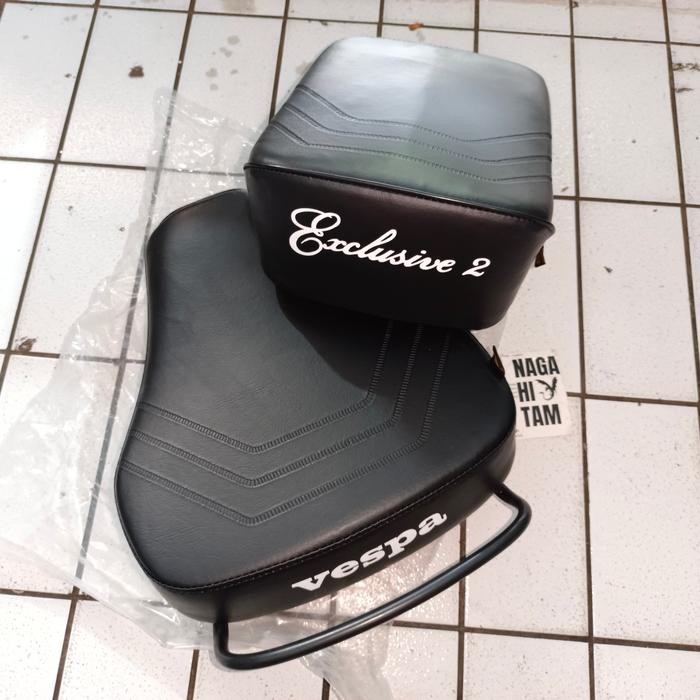 PREMIUM jok depan belakang Vespa Exclusive 2 by mg original baru