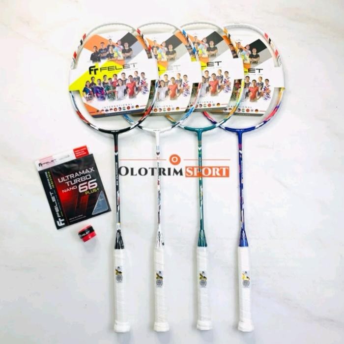 PREMIUM Raket Badminton FELET BAGGARIA A5 ZESTFUL 10.1 10.2 10.3 Original