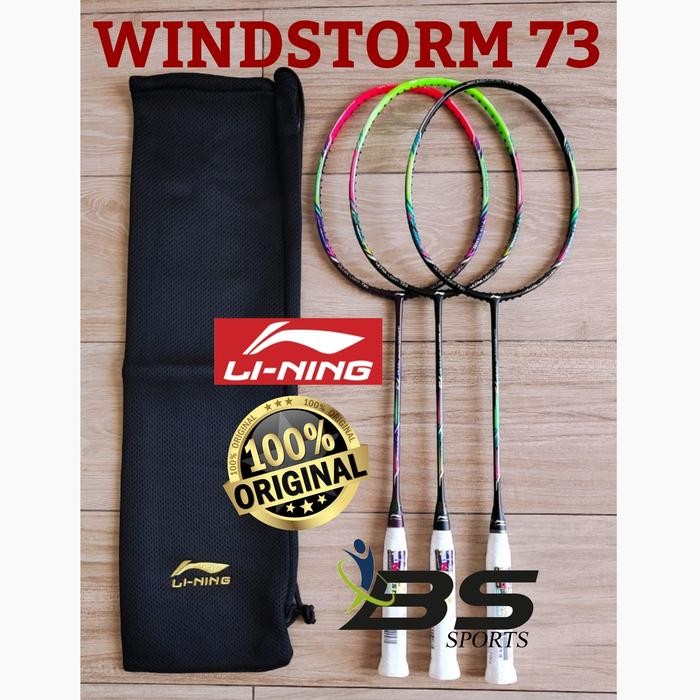 PREMIUM RAKET BADMINTON RAKET LINING WINDSTORM NANO 73 ORIGINAL