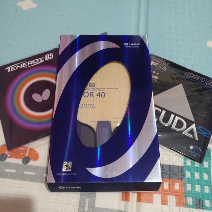 PREMIUM PAKET BET PINGPONG TENIS MEJA YINHE V 14 PRO PLUS TENERGY