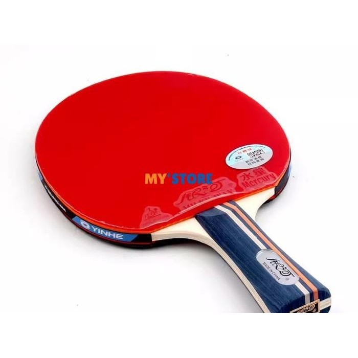 PREMIUM Yinhe 01B 01D Kayu Bet Pingpong Tenis Meja Yinhe Bat Pingpong Set 01B 01D Short Handle Long