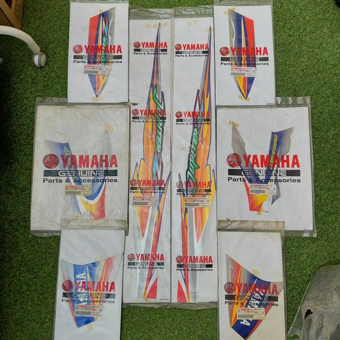 PREMIUM Striping Jupiter Z Silver Biru 2005 Ori YGP Kode 5TP