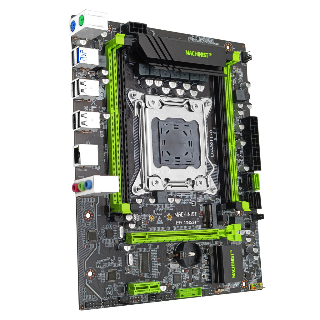 MACHINIST X79 LGA 2011 Motherboard Support Intel Xeon E5 v1&v2 CPU Processor DDR3 REG ECC RAM  Four 