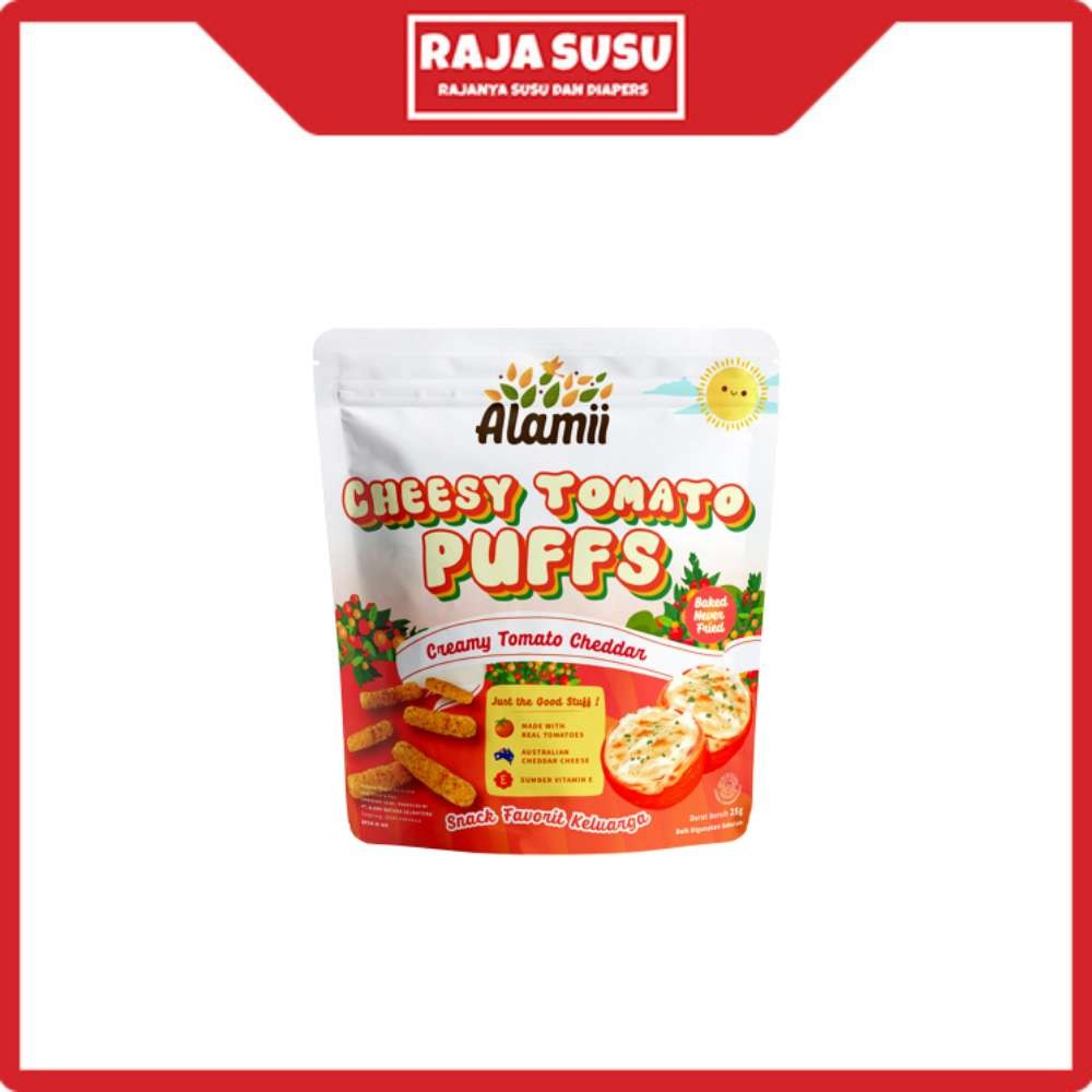 

ALAMII CHEESY TOMATO PUFFS 25 GR NEW - RAJA SUSU