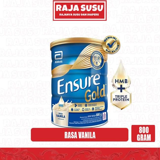 

ENSURE GOLD VANILA 800GR - RAJA SUSU