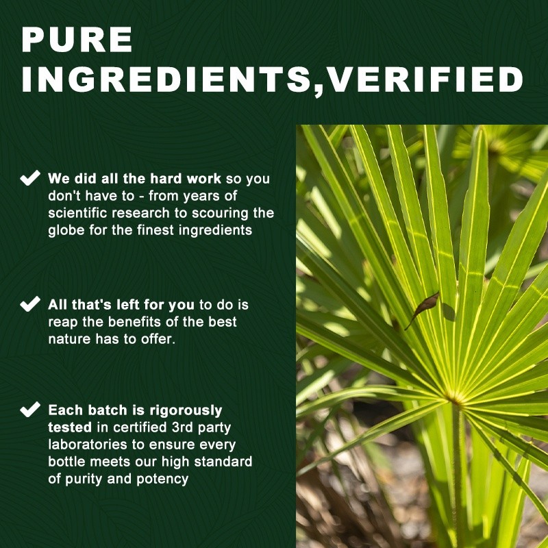 Ikan BzenWell Saw Palmetto Extra Strength 120 Capsules 1MG & Keratin