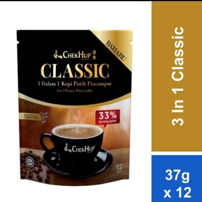 

Terlaris Chek Hup/Chekhup Classic Hazelnut White Coffee Pracampur 3In1 Ongkir Termurah