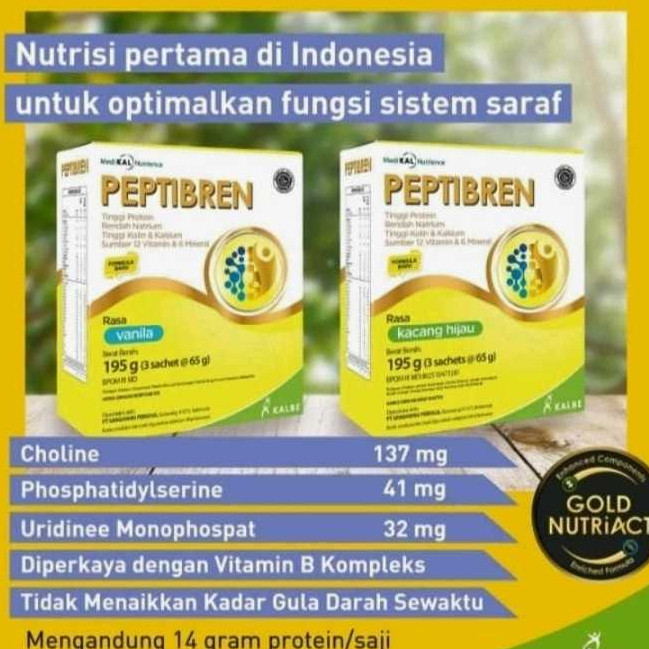 

Peptibren Vanila - Peptibren Kacang Hijau