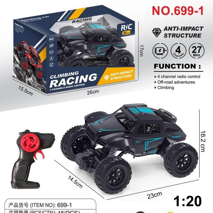 Mainan Mobil Remote Control Batre Cas Besar Anak Remot Climbing Racing