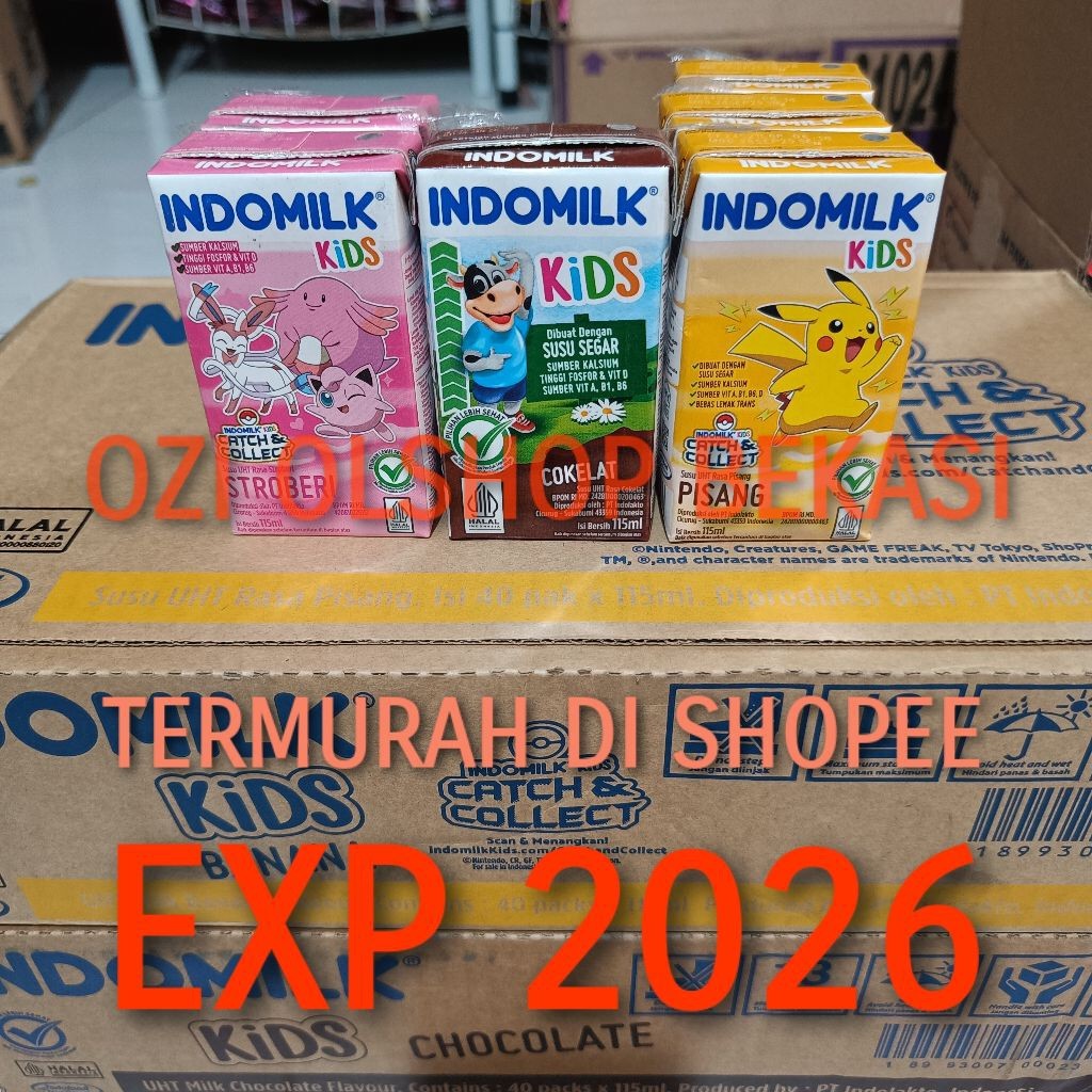 

indomilk kids susu uht rasa coklat dan strawberry perdus isi ( 40 pcs x 115 ml ) FREE BUBLE WRAP