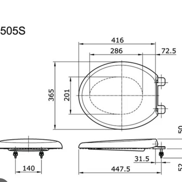 Toilet Cover TOTO CW420.Cw 421 cw 660 /tutup closet toto tc505SW