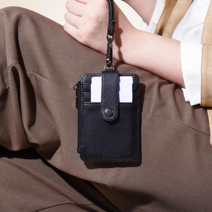 

[Kenes Wallts] Cartiera Vex Lanyard Id Card Name Tag Kalung Pria Wanita Kulit Praktis Premium