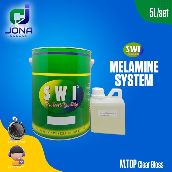 SWI MELAMINE SYSTEM CLEAR GLOSS GALON 5 Liter Set