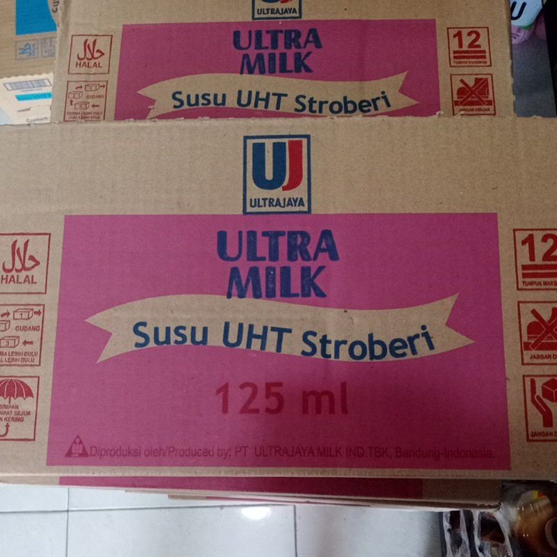 

ULTRA MILK STROBERI 125ML UHT / SUSU ULTRA UHT 125ML