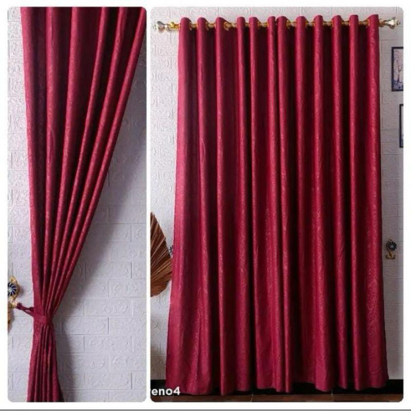 Termurah Gorden Jendela Panjang Pintu Dan Gorden Tinggi 3Meter Dan 2,5 Meter Hordeng Jendela Polos