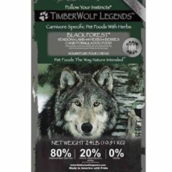 Timberwolf Blackforest Dry Dogfood Venison Lamb Holistic Grain Free