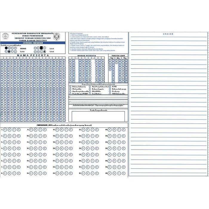 

Terlaris- Kertas Ljk F4 Bolak Balik Sd/Smp/Sma