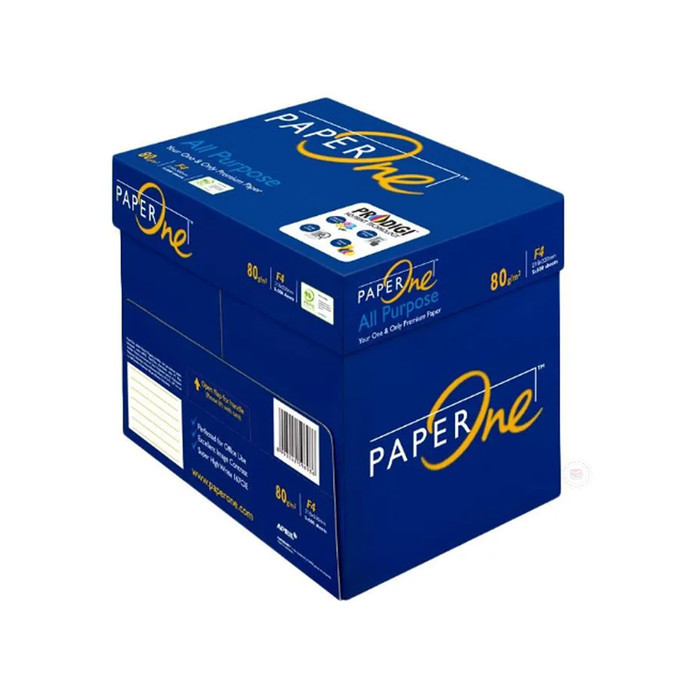 

Terlaris- Paper One - Kertas Print Fotokopi F4 80Gsm - Rim
