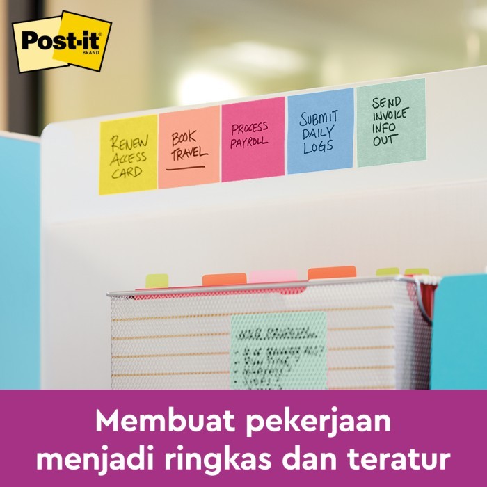 

Terlaris- 3M Post-It Super Sticky Notes Summer Joy, Memo, 654-5Ssjoy