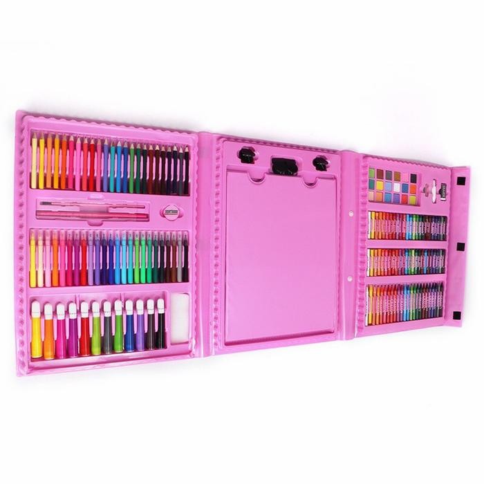 

Art - Alat Lukis Set 208 Pcs Crayon Oil Paste Pensil Warna Pensil