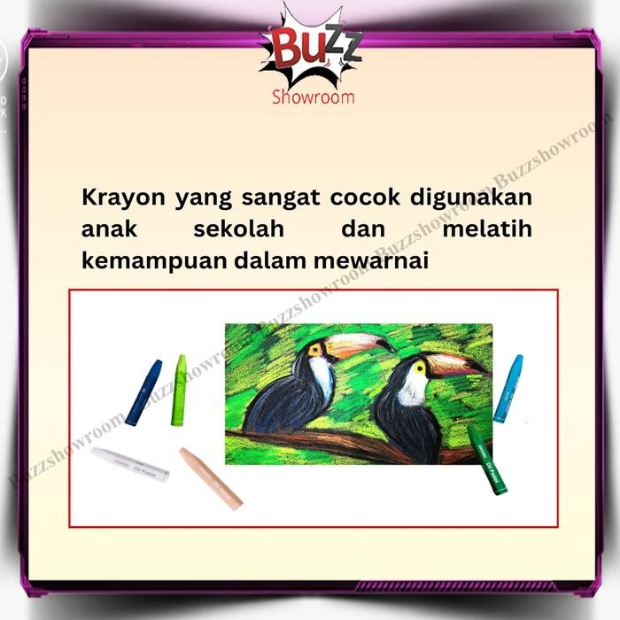 

Art - Kids Oil Pastel Crayon Greebel 36 Warna Krayon Anak 36W