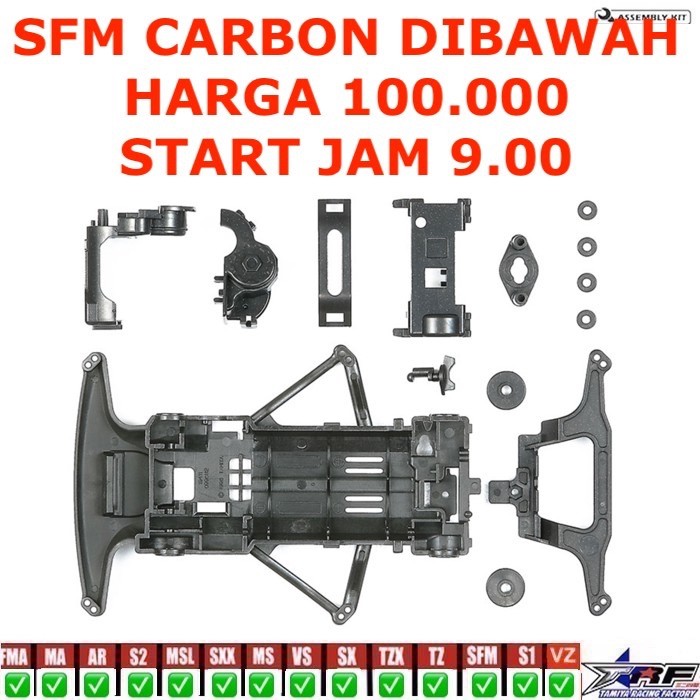 Tamiya 95239 Carbon Reinforced Super FM Chassis / SFM Carbon Chassis