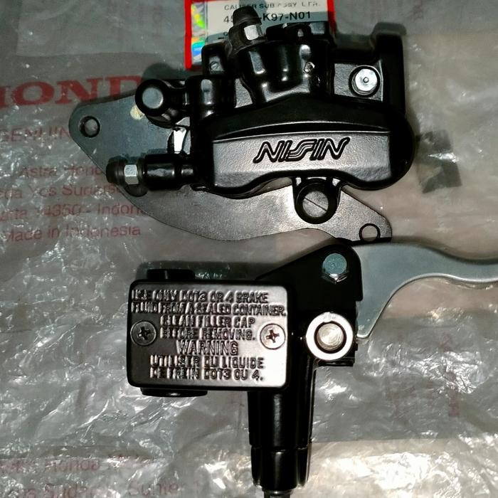 PREMIUM KALIPER DEPAN PALA BABI DEPAN+MASTER REM KANAN HONDA PCX ORI NISSIN