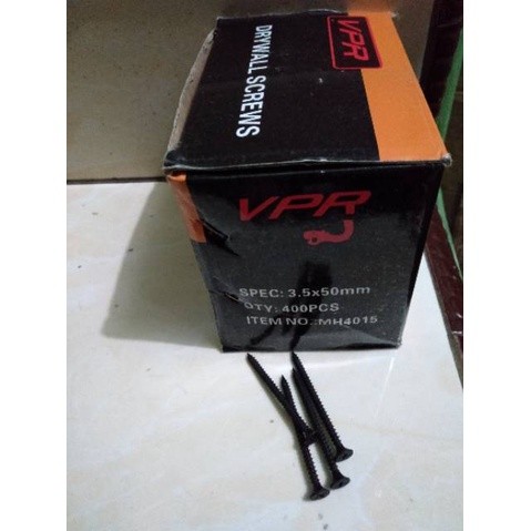 Skrup gipsun 2" sekrup gypsum 5cm sekrup gybsum hitam 5cm