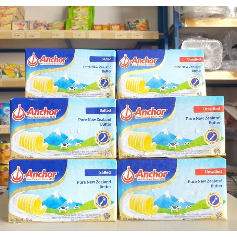 

Anchor Salted Butter 200Gr / Anchor Unsalted Butter 200Gr