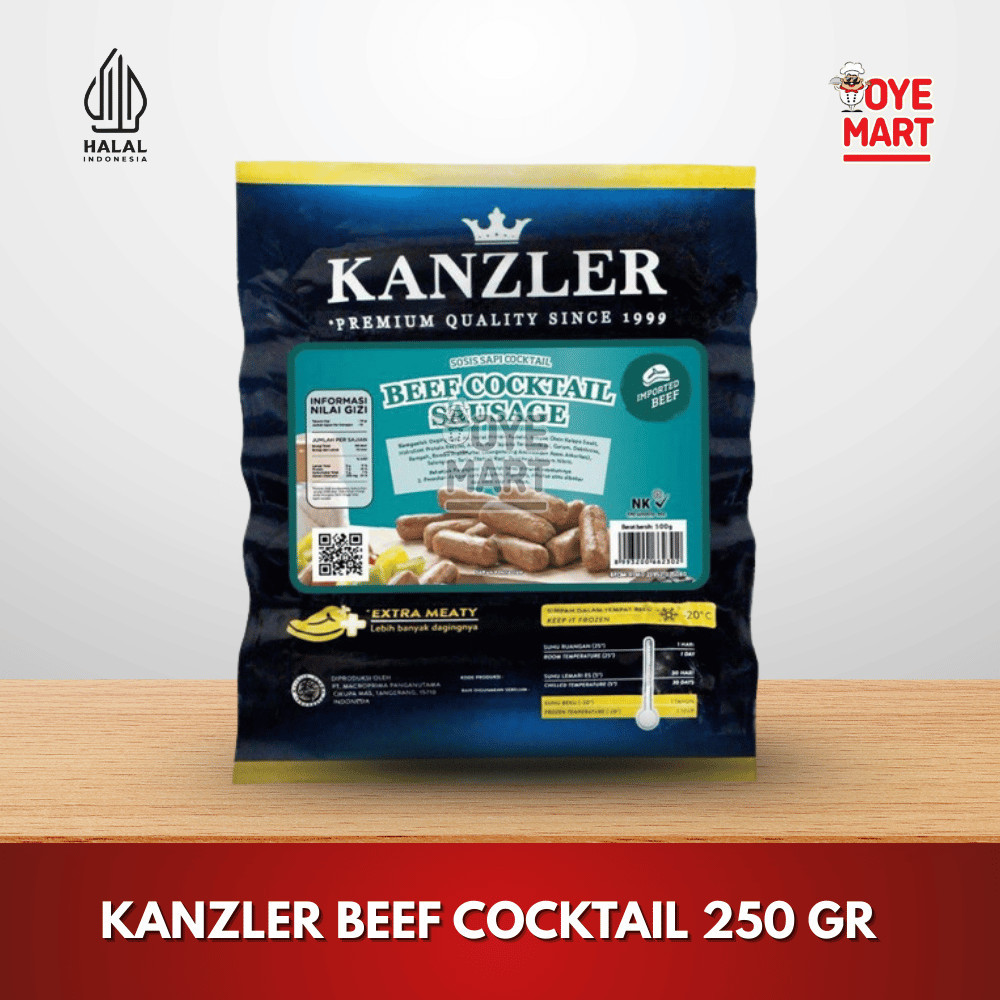 

Kanzler Beef Cocktail Sausage 250gr Sosis Sapi Harga Promo