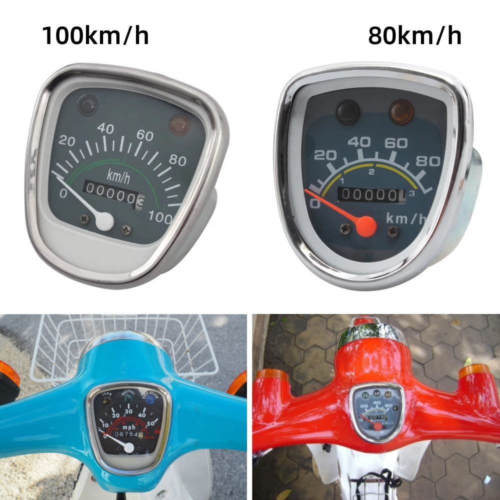 Motorcycle Digital Speedometer Odometer Tachometer Gauge Instrument For Honda Passport Cub C50 C70