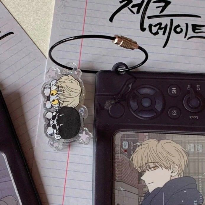 New Arrive 2pcs/Set Korean Manhwa Checkmate/체크 메이트 Double Male Comics Soohyun/Eunsung Acrylic keycha