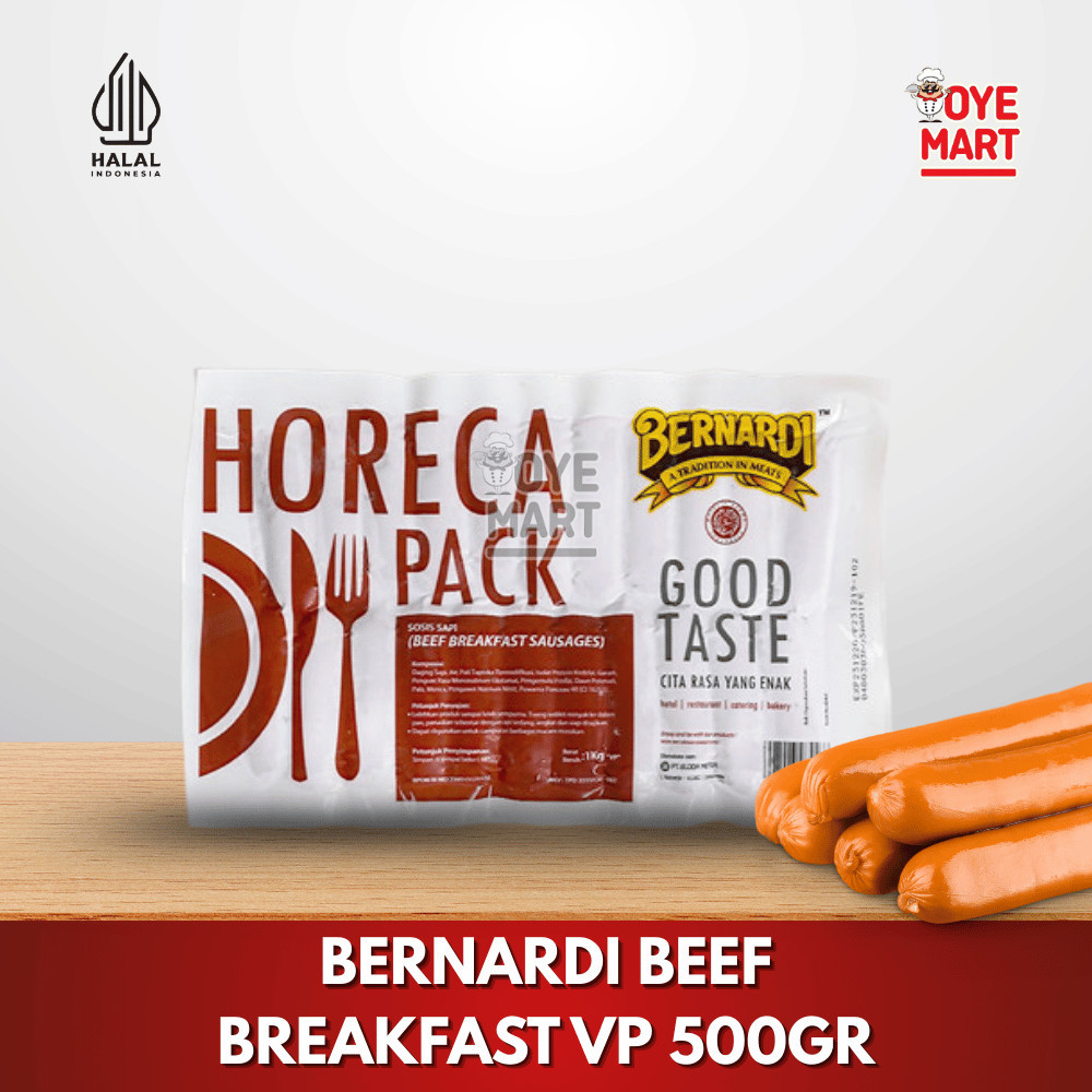 

Bernardi Horeca Beef Breakfast Sosis 500gr Berkualitas
