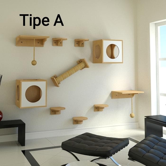 cat condo cat playground set mainan kucing