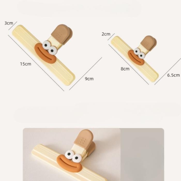 Vinnatsu Segel Penjepit Klip Penyegel Makanan Plastik Besar Polos/Penjepit Plastik Makanan Cemilan/