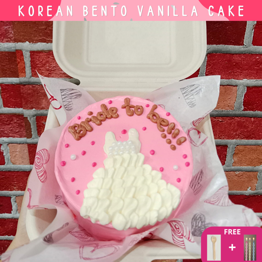 

(bisa hari h & h-1) Korean Bento Cake / Birthday Cake / Vanilla / Kue Ultah