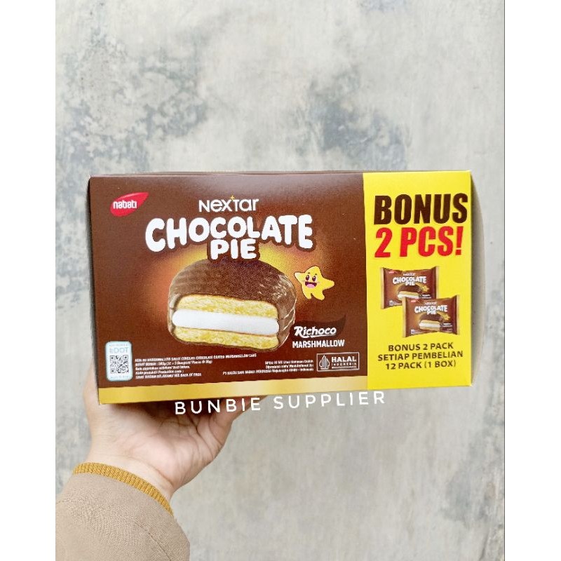 

Chocolate Pie Marshmallow Isi 12 + 2pcs (BOX)