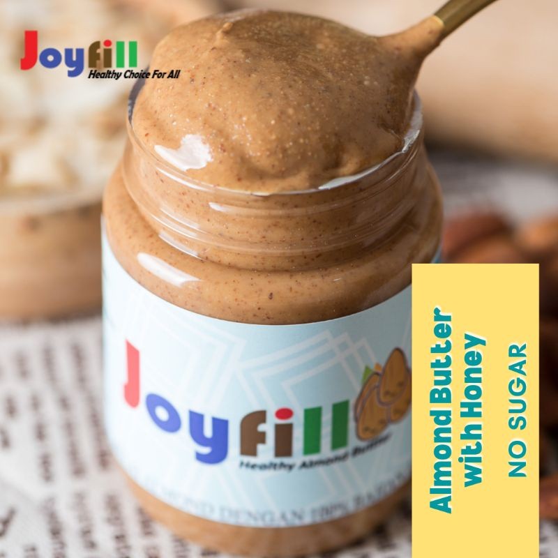 

SELAI ALMOND SEHAT Gluten Free No Refined Sugar Dairy Free Diet - ALMOND BUTTER WITH HONEY OR