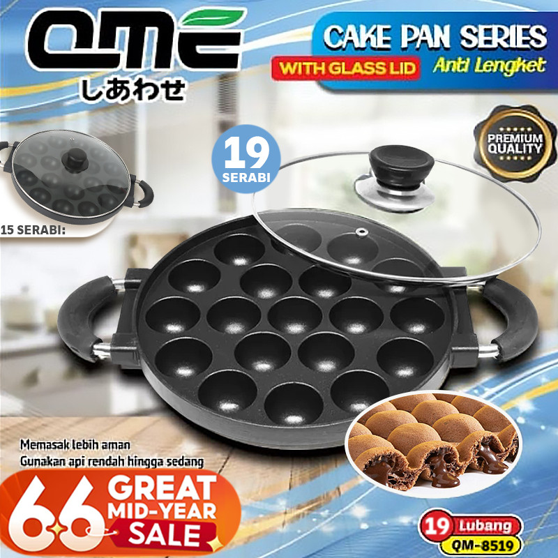 QME Cetakan 15 Lubang takoyaki/Cetakan takoyaki 19 lubang