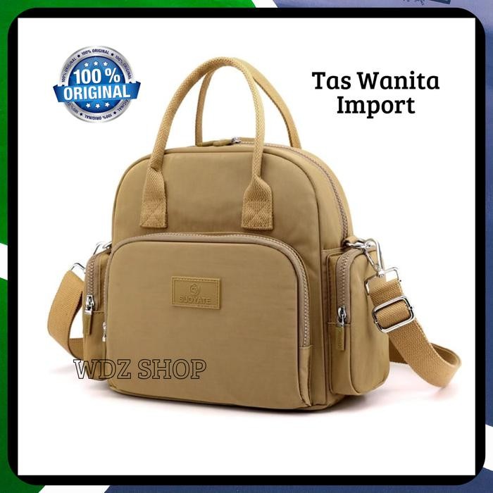 Tas wanita 3in1 selempang ransel jinjing original suoyate bag - S283 tri