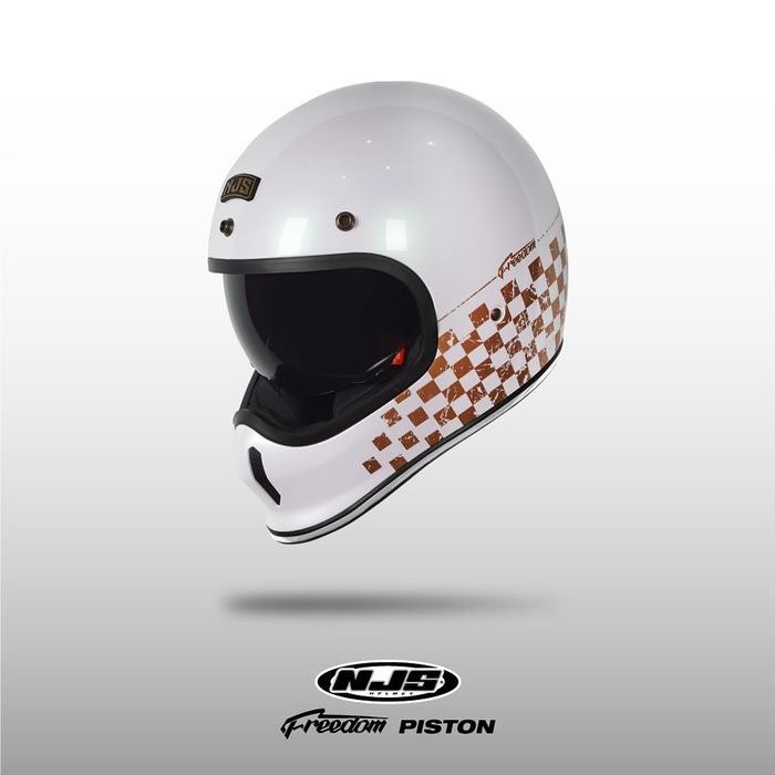 Terlaris Njs Freedom Piston - Helm Retro Njs Helm Njs Freedom Retro Njs Retro Retro Motif Njs Ori