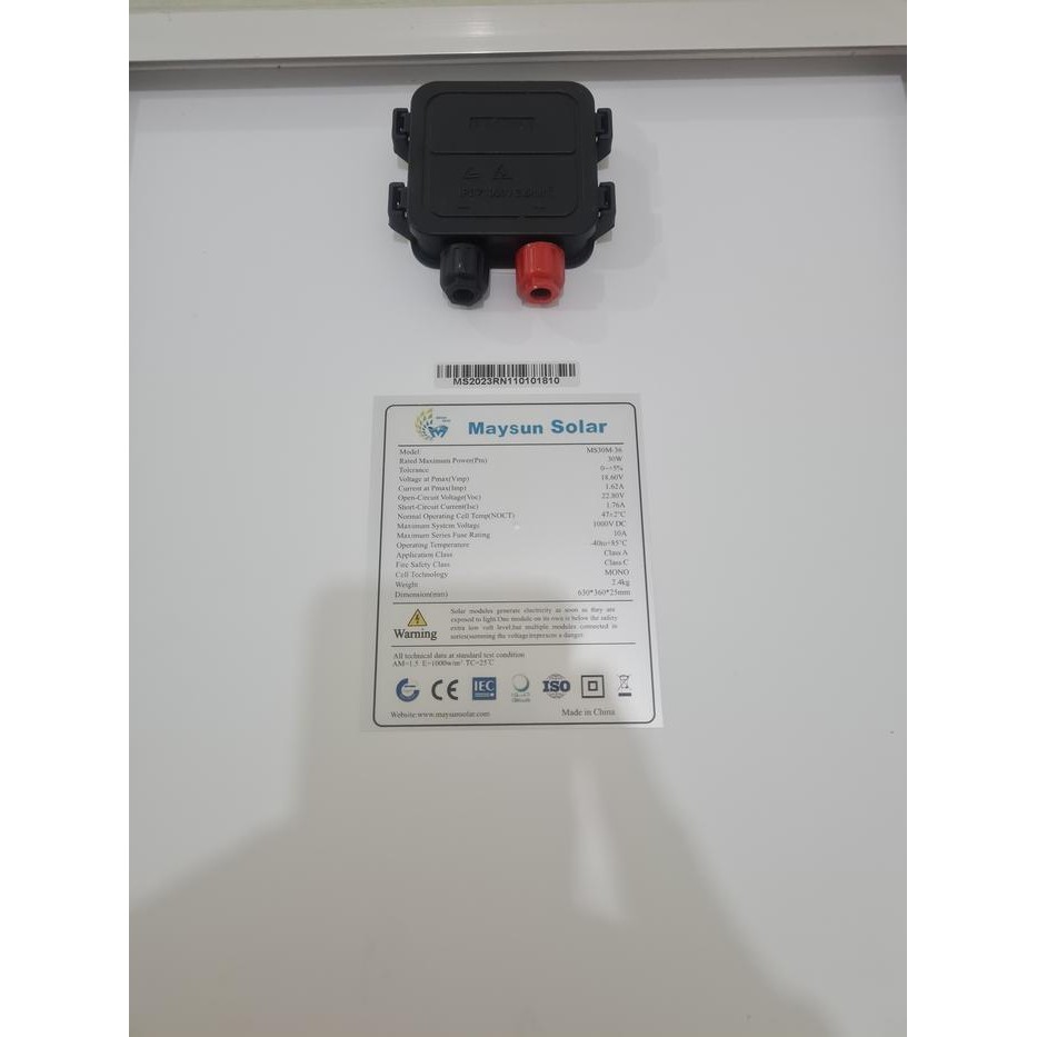Terlaris Maysun 30Wp Shingled Solar Panel Surya