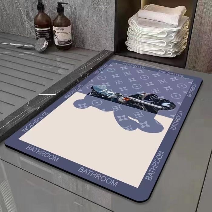 Terlaris Anti Slip Keset Kaki Kamar Mandi Keset Gulung Soft Diatomite