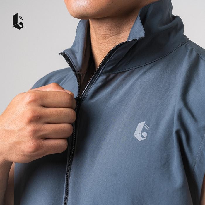 PRODUK LOCKERWEAR JAKET VEST WINDBREAKER SPORT KAOS SLEEVELESS BAJU TANPA LENGAN PRIA OLAHRAGA GYM