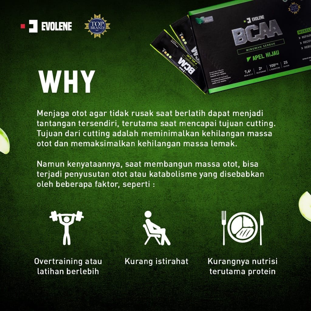 BCAA 1 BOX ISI 25 SACHET RASA APEL HALAL EVOBCAA BCAA CARIVA 1 BOX ISI 20 SACHET UNFLAVOURED COLAGEN