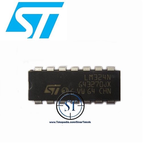 [YE] IC LM 324 LM324 Low Power Quad Op Ampifier LM324N LM324 N IC Quad Op-Amp