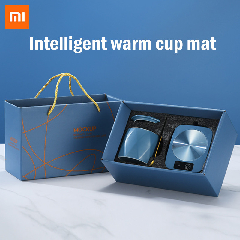Cangkir Kopi Mug Coaster Bantalan Penghangat Suhu Konstan Pemanas USB Listrik Mug Mat Set Susu Teh A