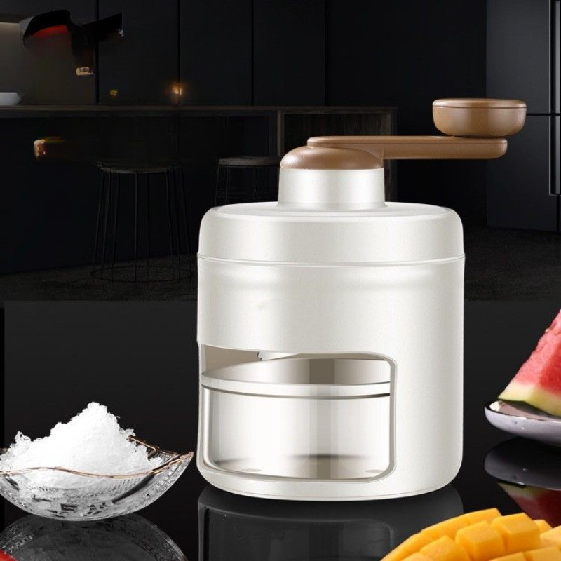 Penghancur Es Genggam Portabel Baru untuk Membuat Es Krim dan Es Serut Alat Cukur Es Manual untuk Pe